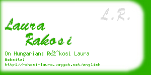 laura rakosi business card